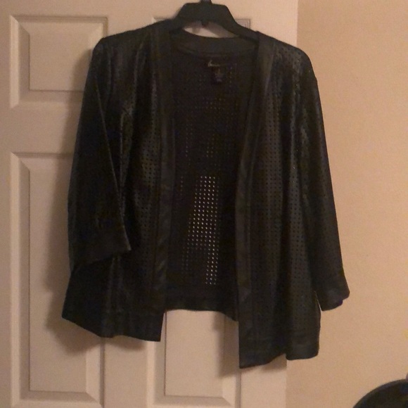 Lane Bryant Jackets & Blazers - Faux Leather Jacket